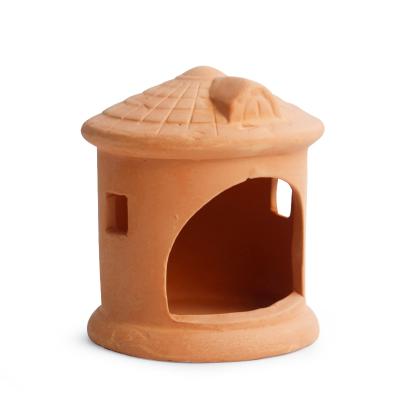 China Aquarium Water Treatment Terracotta Shrimp Pottery Viable Hiding Cave and Plecos Breeding Cave for Shrimp and Fish for sale