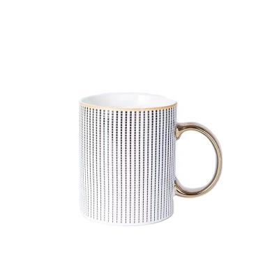 China Logo Coffee Mug Disposable Ceramic Custom Black Glazed Porcelain Coffee Cup Office Drinkware Cup With Saucer for sale