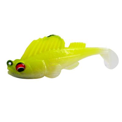 China Durable Fishing Hard Lures Hot Sale 75mm Advance 13g Soft Head Fish Artificial Plastic Bait Fishing Lures for sale