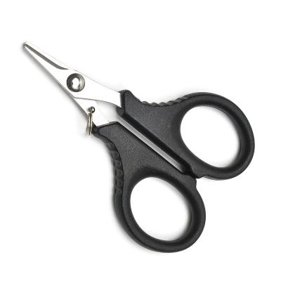 China Durable Function Serrated Braid Scissors w/Built in Lanyard Ring, Stainless Steel, 3.7 Inches for sale