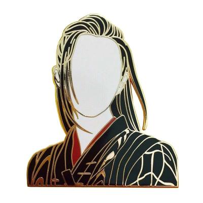 China Copper The Untamed TV Series Mo Dao Zu Shi Pins Grandmaster Wei Wuxian Brooch of Cultivation Demonic Decor for sale