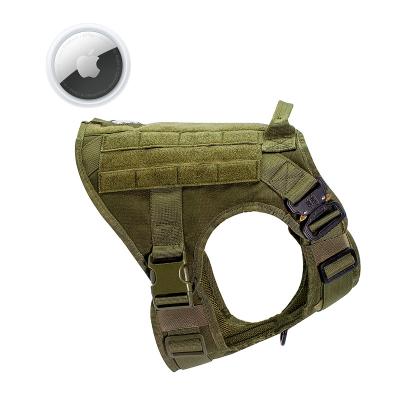 China Outdoor Custom Heavy Duty Tactical Utility Dog Vest Padded Military Pet Training Supplies K9 Harness for sale