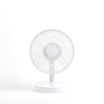 China Factory Direct Hotel HEJ 7 Inch USB Rechargeable Mini Table Air Cooler Fan for sale