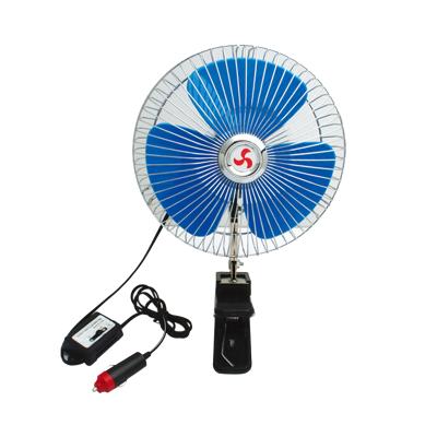 China Factory 8inch Ventilador Air Cooler 12v 24V Power Head Design Powerful Vehicle Weight Electric Cooling Car Fans Air Coolers for sale