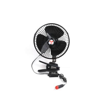 China Direct Design Vehicle Power Cooler 12v 24VHead Air Fan Clip Factory 8inch Car Cooling Fans Air Coolers 8inch for sale