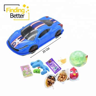 China Cartoon Toys New Popular Big Plastic Car Filled Chocolate Egg Jelly Popping Candy Surprise Egg Toy Wholesale for sale