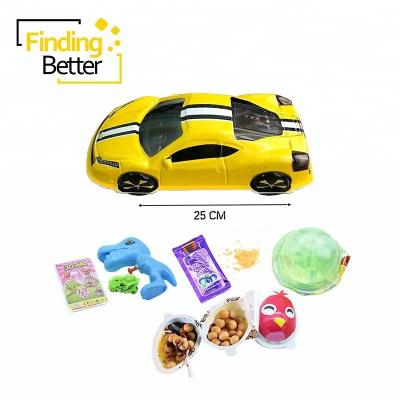 China New Style Big Car Filled Different Toy Surprise Eggs Soft Cookie Chocolate Egg And Snacks Piece for sale