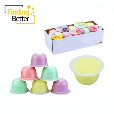 China Natural Tropical Assorted Mango Jelly Candy Big Cup Pudding Canned Normal Halal Meat Pudding Fruit Large for sale