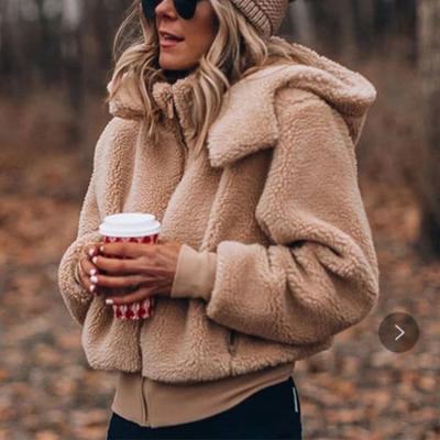 China New Autumn And Winter Women Hooded Half Zipper Sweater Windproof Coat Fashion Casual Plush Coat for sale