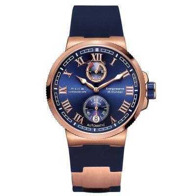 China Automatic Date Mens Watch Fashion Design 5ATM Power Reserve Sapphire Sport Swimming Mechanical Waterproof Wristwatch for sale