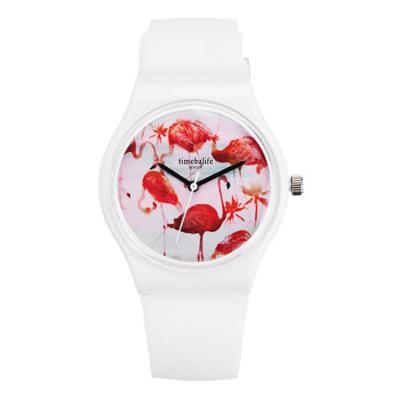 China Water Resistant Customize Your Logo Cheap Wholesale OEM Fashion White Simple Kids Plastic Watch for sale