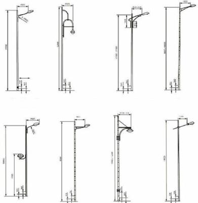 China 5m-10 Garden Meters High Quality Cheapest Price Cast Aluminum Street Light Pole for sale