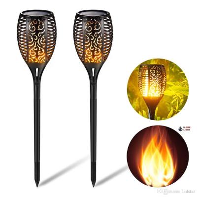 China Wholesale Hot Sale Garden Torch Solar Power LED Decoration Energy Saving Garden Lights Pillar Lights for sale