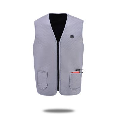 China 2020 New Technology Power Bank Breathable Change Heated Vest Unisex Heated Rise Fishing Riding Outdoor Fabric for sale