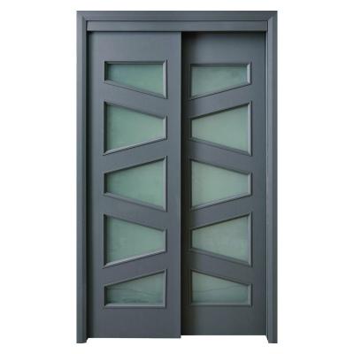 China Waterproof Internal Glass Doors Juye WPC Glass Door For Residential And Commercial Buildings for sale