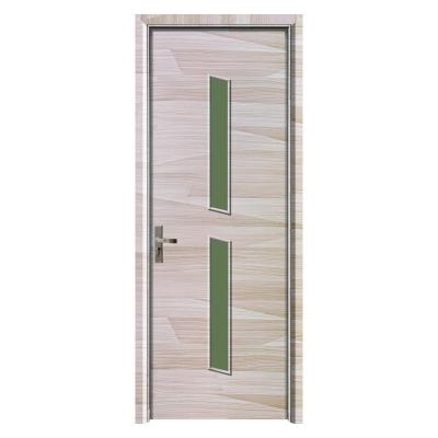 China Juye WPC Glass Door Interior Doors Waterproof And Fire Resistant For Moist Environments for sale