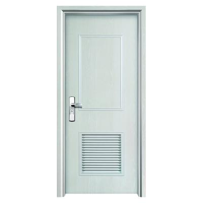 China Juye WPC Glass Door Interior Doors Waterproof And Fire Resistant For Bathroom for sale