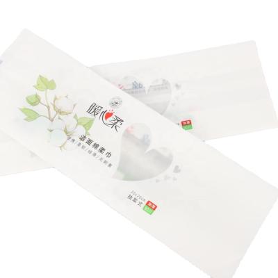 China Recyclable Custom Plastic Tissue Tote Bags Face Printed Napkin Tote Pouch For Daily Use for sale