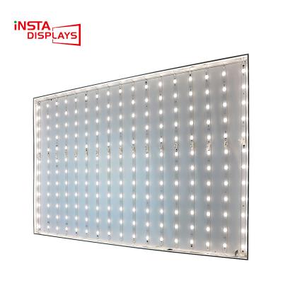 China Public place like aiport 35mm depth SEG super thin aluminum wall mount led backlit light box for sale