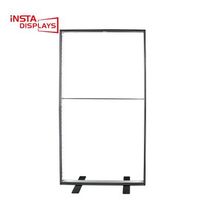 China Public Place Like Airport RTS 1000mm x 2000mm Portable Toolless Aluminum Free Standing Advertising Led Light Box for sale