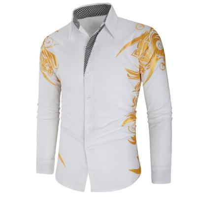 China Fashion QUICK DRY Tanning Printing Men's Casual Shirt Long Sleeve Shirt for sale