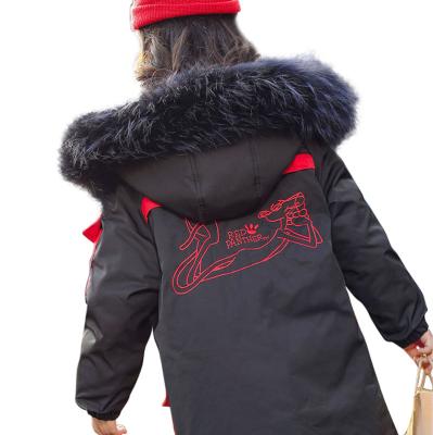 China Sustainable Cheap Kids Fox Fur Down Coats Kids Winter Clothes Kids Girls Wear for sale