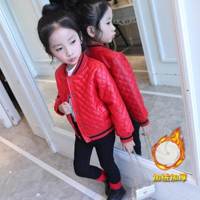 China OEM Factory Kids Sustainable Girls Coat Toddler Girl Tops Leather Jacket For Girls for sale