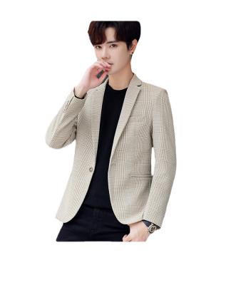 China Men's Spring Suit Jacket Men's Slim Fit Breathable Trend Casual Korean Style Suit for sale