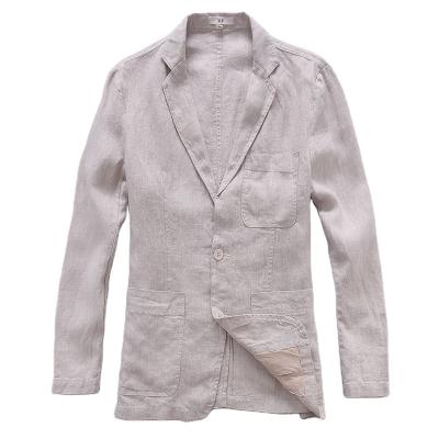 China British Style Men's Loose Sportswear Breathable Canvas Men's Jacket Small Suit Casual Suit for sale