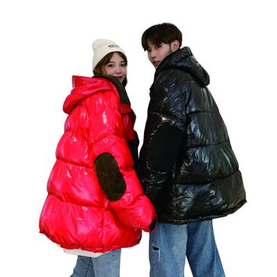 China M-5XL Durable Couples Jacket Thick Mens Padded Jacket Shiny Nylon Padded Jackets for sale