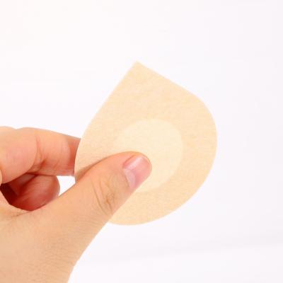 China QUICK DRY Women Suggest Accessories Disposable Bra Pads Breast Cover Strapless Sticky Water Drop Shaped Invisible Adhesive Nipple Cover for sale