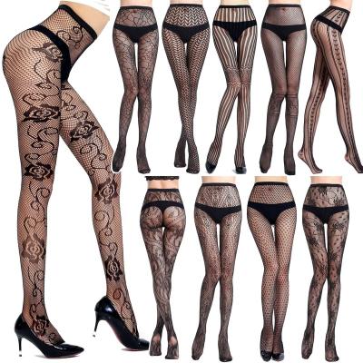 China Wholesale Antibacterial Sexy Women Mesh Sheer Sock Lingerie Spandex Stockings Sheer Mesh Pantyhose for sale