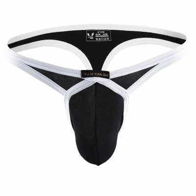 China Antibacterial Low Rise Sexy Breathable Panties Underwear Male G-String Thongs For Men for sale