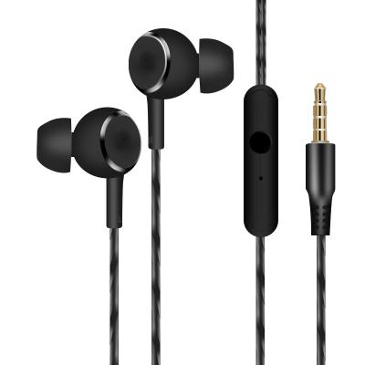 China Cheap Custom Logo 3.5mm In-ear In-Ear Wired Headphones Metal Bass Gaming Hifi Wired Stereo Earbuds For Mobiles for sale