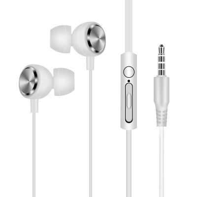 China Comfortable In-Ear Headphones Wear Earphone In-Ear Metal Cable High Quality Headphones for sale