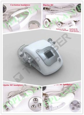 Chine Le rf portatif et la cavitation amincissant la réduction de cellulites de machine rident le retrait 3RF Handpiece à vendre