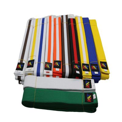 China Factory Sale High Quality Samurai Not Made In China Multiple Colors Available No Pilling Cotton Taekwondo ITF Belt for sale