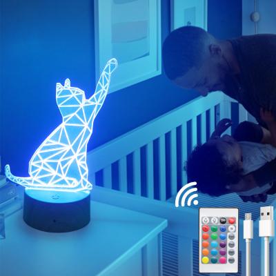 China Base de lâmpada de noite LED Natal Halloween presente base de luz de noite DIY acrílico base RGB Board Luz para decorar o quarto à venda