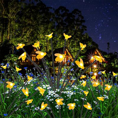 中国 太陽蜂園火虫灯 10 LED 屋外太陽庭園飾り灯 防水火虫揺れ灯 販売のため