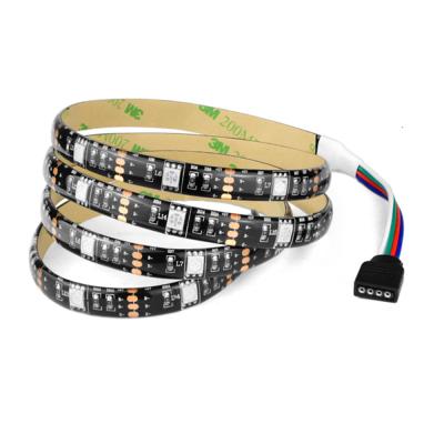 China RGB 5V USB 30 LEDs/m 5050 TV Backlight LED Strip Light IP65 2M Flexible Lamp with 24 Key IR Remote for sale