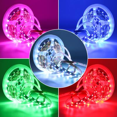 China 12V 8mm IP20 Flexible 60 LEDs Per Meter 3636 LED RGB Strip Lights for indoor for sale