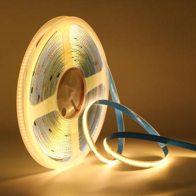 China Economisch 24V Hoge helderheid Warm Witte strooklamp Flexible COB LED Strip Light voor woonkamer Te koop