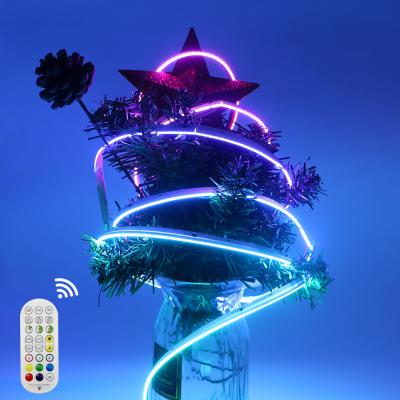 Chine 24V émetteur latéral COB bande lumineuse flexible Illusions de couleur libre de la tache LED RGB Lumière de la bande lumineuse de la barre de contrôle à distance à vendre