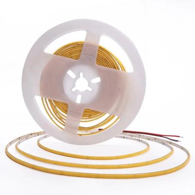 China 2.7mm Super Slim COB LED Strip Light for Car Room Decoration 12V 480LED/m Warm Cool White Flexible Linear Tape Lights Bar for sale