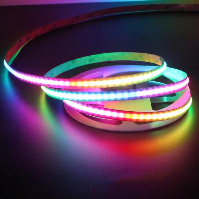 China Multicolor IP20 160LEDs/M 5V flexible Soft COB LED Strip Light for Home Decoration for sale