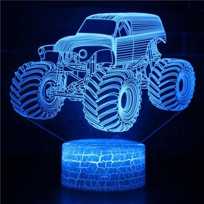 China 3A-batterij Kleine aansluiting op batterij Acryl bts Tafellamp 3d Led Night Touch Light Voor kinderen thuis Te koop