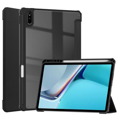 China Clear Rugged Back Cover Folio Case For MatePad 11 2021 With Magnetic Cover And Pencil Slot 11