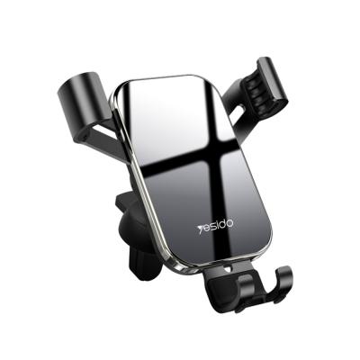 China Newest Adjustable Car Phone Holder Air Vent Outlet Gravity Mount 360 Degree Rotating Magnetic Car Mount Clip For Most Mobile Phone for sale