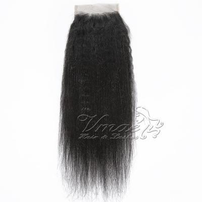 China Wholesale Custom Length 4A Texture Virgin Human Hair 3A Natural Color 12 Lace Closure 14 16 20 22 Inch Lace Closure Hair for sale