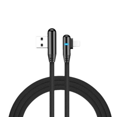 China USB Data Cable Aicoo Fast Charging Cables Type C USB Data Safty 90 Degree Double Elbow Cable Charger Data For Apple For Samsung Phone for sale